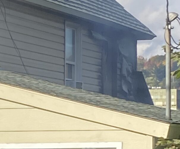 Fire in Houghton